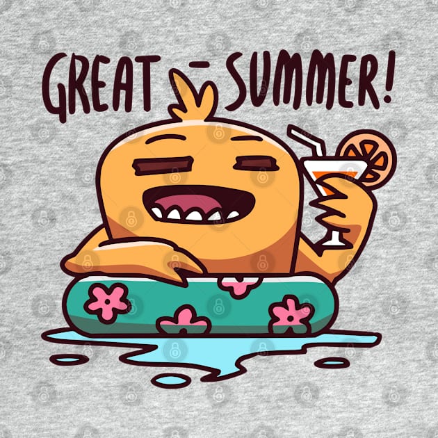 Monster Enjoying Summertime by bhirawa2468